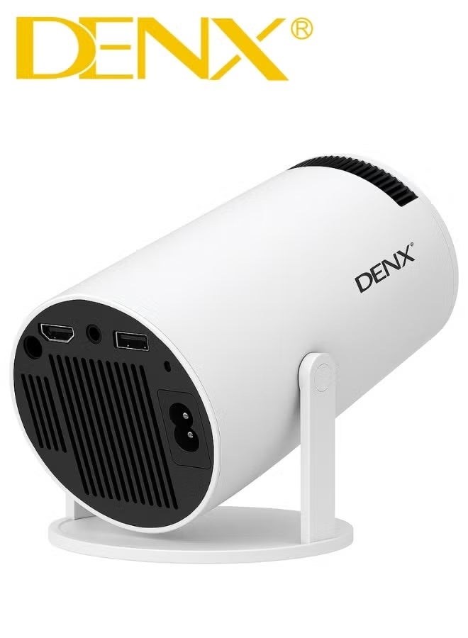 Denx DX2591 Mini Smart Projector – Full HD 1080P, Android 11, Wireless Wi-Fi, 380° Rotation, Auto Keystone Correction, Long-Life LED, 8GB Storage, Portable Entertainment - Image 2